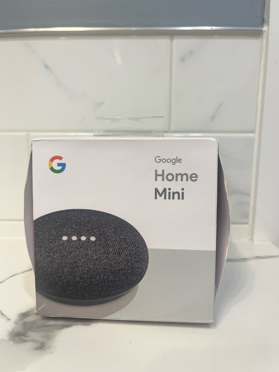 google Other - New Open BoxGoogle Home Mini Bluetooth Speaker Smart Assistant Charcoal GA00216